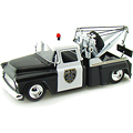   1955 Chevy Step Side Tow Truck Police 1:24