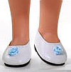 Paola Reina Обувь для кукол 32см Туфли белые с цветочком